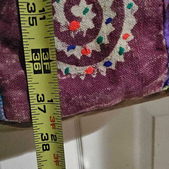 Rising International Hobo Bag in Patchwork Fabric - Boho Style Shoulder Tote - Picture 9 of 10